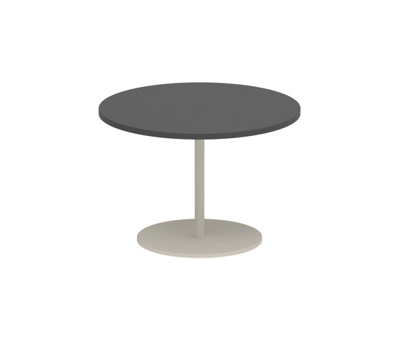 Butler side table 40cm round coated stainless steel & ceramic top | Tavolini alti | Royal Botania