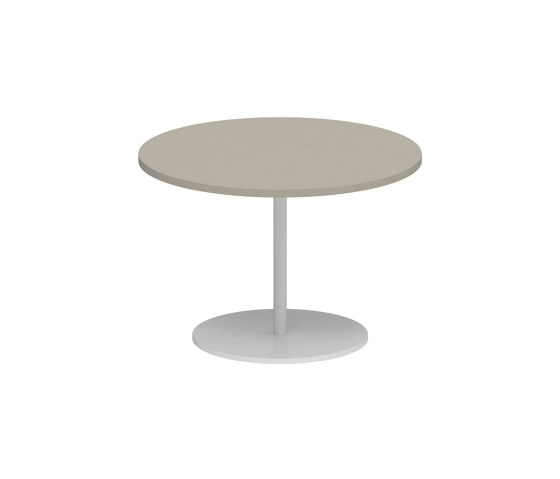 Butler side table 40cm round coated stainless steel & ceramic top | Tavolini alti | Royal Botania