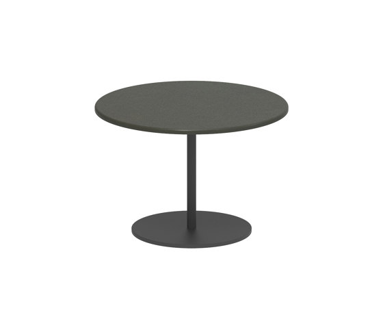 Butler Beistelltisch 40cm rund coated stainless steel & lava stone Tischplatte | Beistelltische | Royal Botania