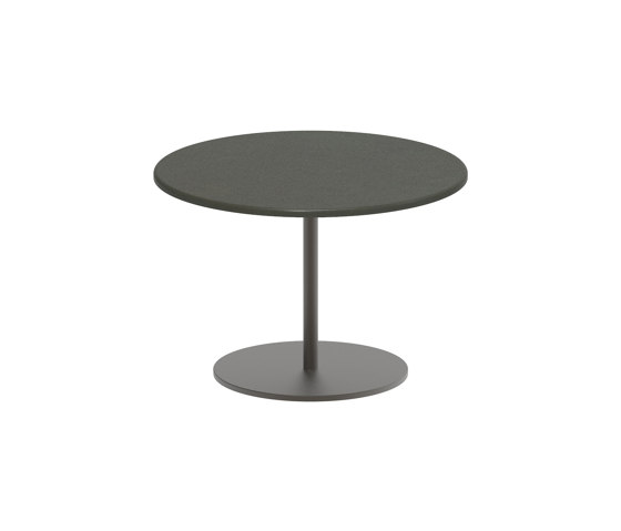 Butler Beistelltisch 40cm rund coated stainless steel & lava stone Tischplatte | Beistelltische | Royal Botania