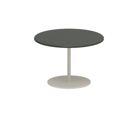 Butler Beistelltisch 40cm rund coated stainless steel & lava stone Tischplatte | Beistelltische | Royal Botania