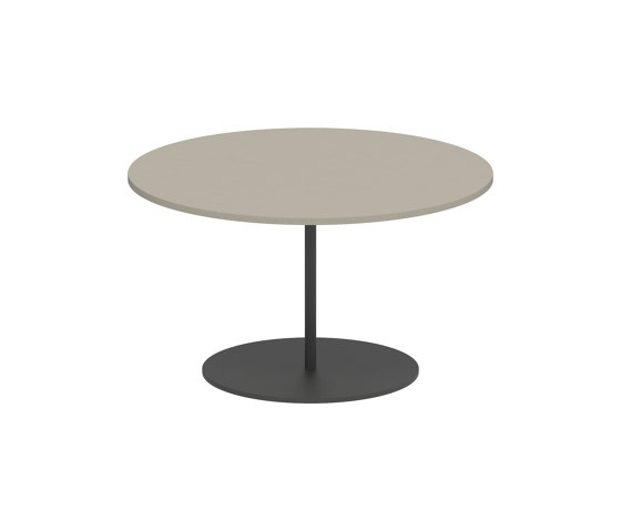 Butler side table 60cm round coated stainless steel & ceramic top | Tavolini alti | Royal Botania