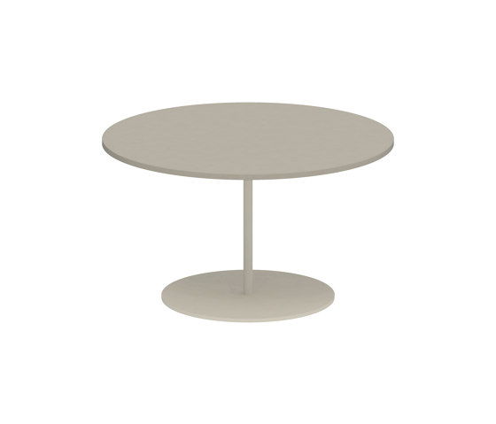 Butler side table 60cm round coated stainless steel & ceramic top | Side tables | Royal Botania