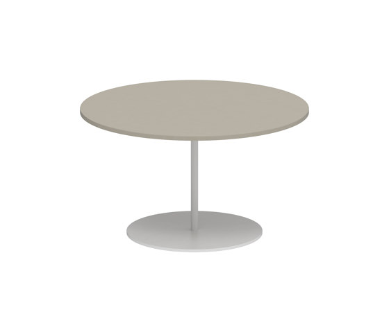 Butler side table 60cm round coated stainless steel & ceramic top | Side tables | Royal Botania