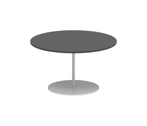 Butler side table 60cm round coated stainless steel & ceramic top | Side tables | Royal Botania