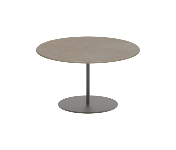 Butler Beistelltisch 60cm round coated stainless steel & lava stone Tischplatte | Beistelltische | Royal Botania