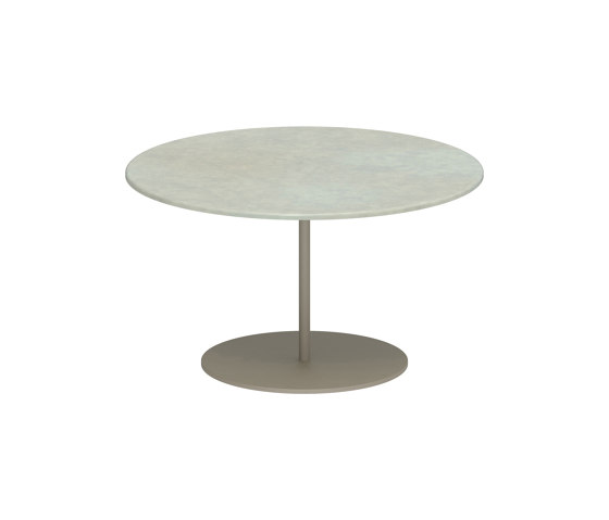 Butler Beistelltisch 60cm round coated stainless steel & lava stone Tischplatte | Beistelltische | Royal Botania