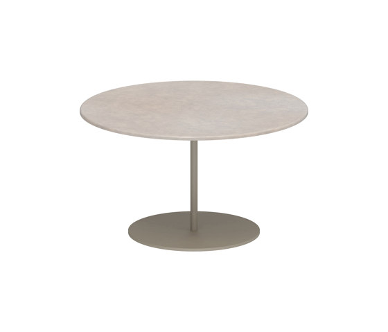 Butler Beistelltisch 60cm round coated stainless steel & lava stone Tischplatte | Beistelltische | Royal Botania