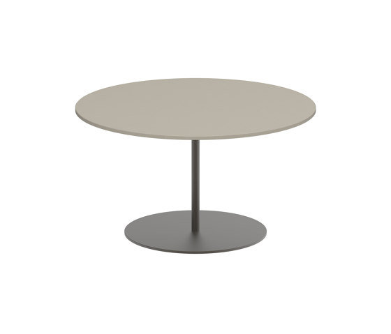 Butler side table high 75cm round coated stainless steel & ceramic top | Tavolini alti | Royal Botania