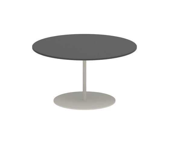 Butler side table high 75cm round coated stainless steel & ceramic top | Side tables | Royal Botania