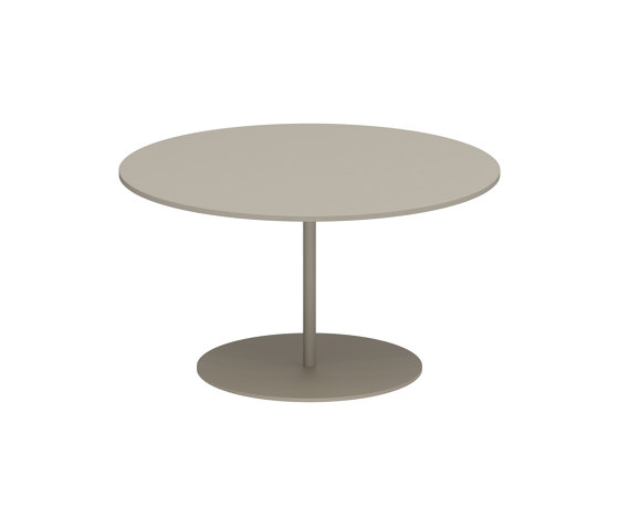 Butler side table high 75cm round coated stainless steel & ceramic top | Side tables | Royal Botania