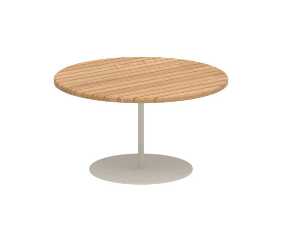 Butler side table high 75cm round & teak top | Tavolini alti | Royal Botania