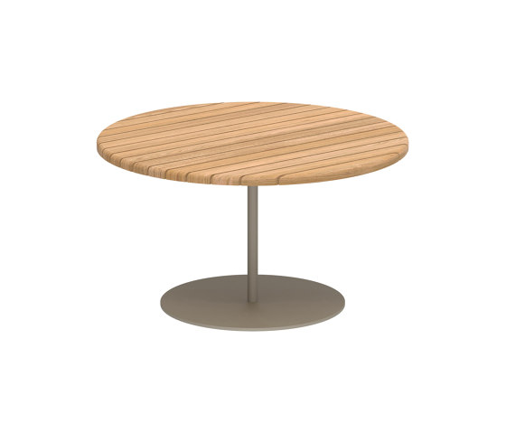 Butler side table high 75cm round & teak top | Tavolini alti | Royal Botania