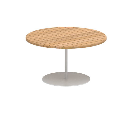 Butler side table high 75cm round & teak top | Side tables | Royal Botania