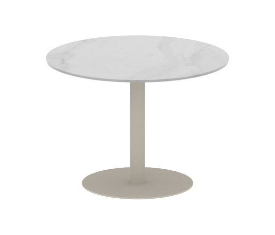 Butler table ronde 90 low dining plateau en céramique | Tables de repas | Royal Botania