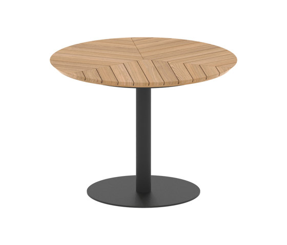 Butler table ronde 90 low dining plateau en teck | Tables de repas | Royal Botania