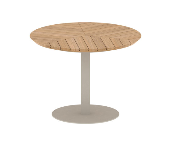 Butler round table 90 low dining teak top | Dining tables | Royal Botania