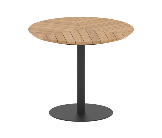 Butler round table 90 standard dining teak top | Esstische | Royal Botania