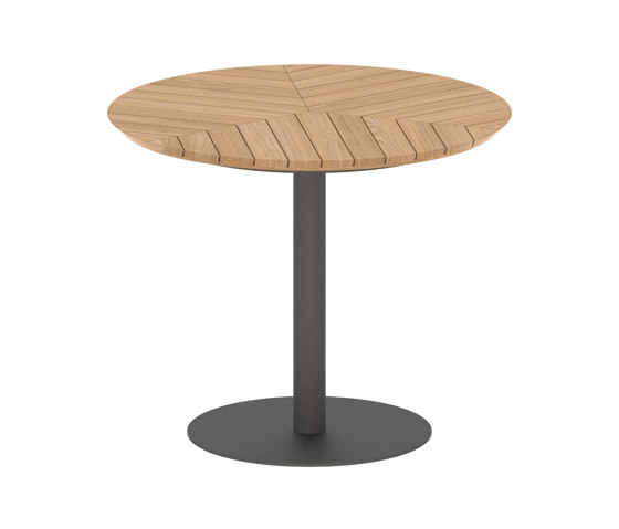 Butler round table 90 standard dining teak top | Dining tables | Royal Botania