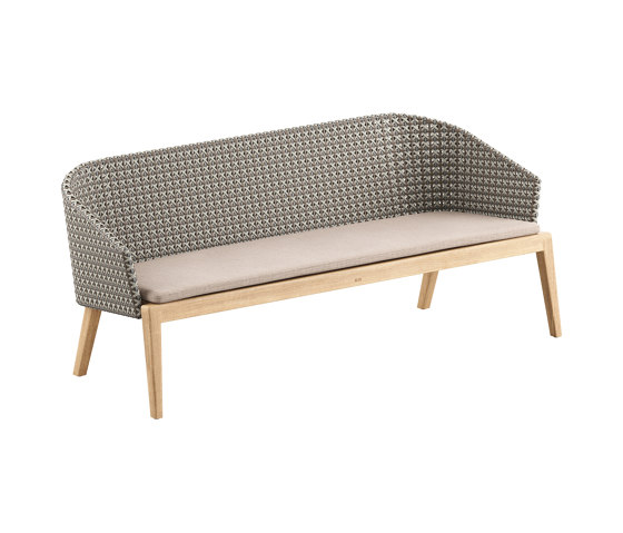 Calypso 175 bench & Kris Kross woven back | Sofas | Royal Botania