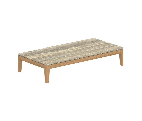 Calypso Lounge teak table 144x72 cm with ceramic top | Tavolini bassi | Royal Botania