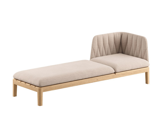 Calypso Lounge 210P 3 seater with single back | Chaise longue | Royal Botania