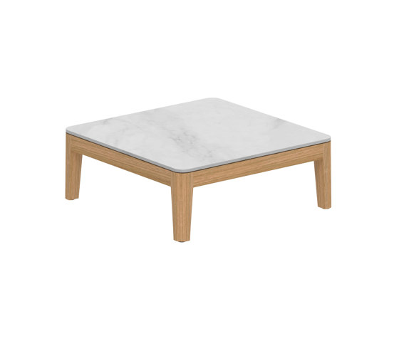 Calypso Lounge teak table 72x72 cm with ceramic top | Coffee tables | Royal Botania