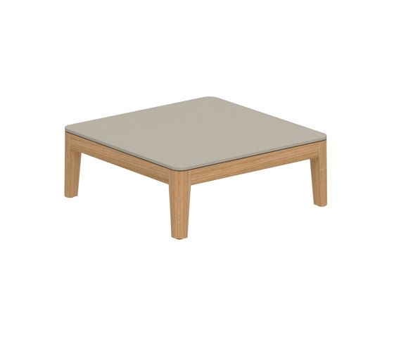 Calypso Lounge teak table 72x72 cm with ceramic top | Coffee tables | Royal Botania