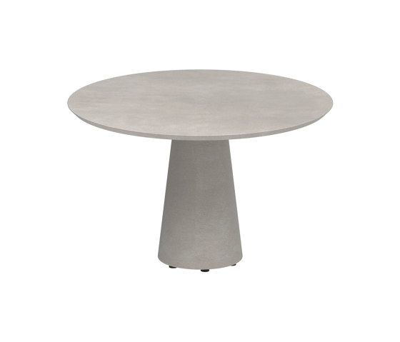 Conix table 120cm round concrete | Tavoli pranzo | Royal Botania