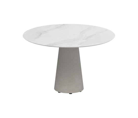 Conix table 120cm round concrete | Dining tables | Royal Botania