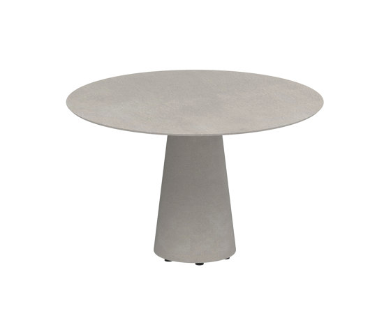 Conix table 120cm round concrete | Tavoli pranzo | Royal Botania