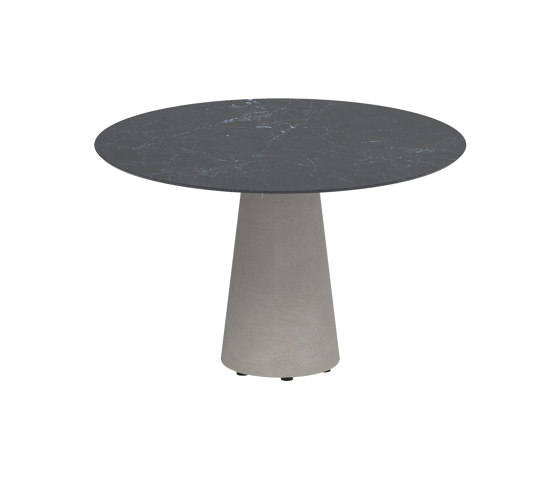 Conix table 120cm round concrete | Tavoli pranzo | Royal Botania