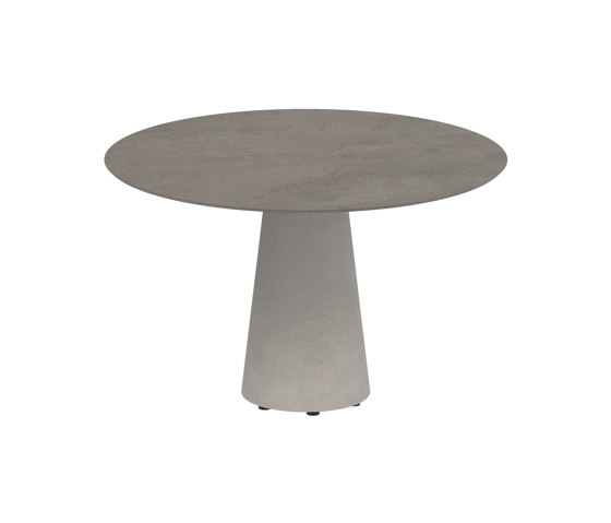 Conix table 120cm round concrete | Dining tables | Royal Botania