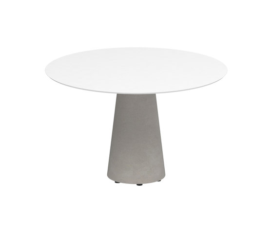 Conix table 120cm round concrete | Tavoli pranzo | Royal Botania