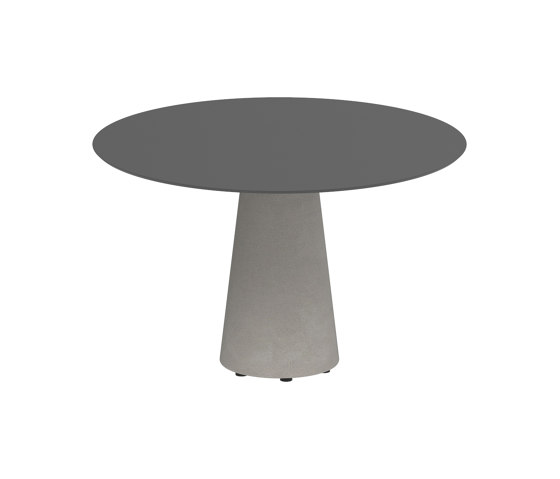 Conix table 120cm round concrete | Mesas comedor | Royal Botania