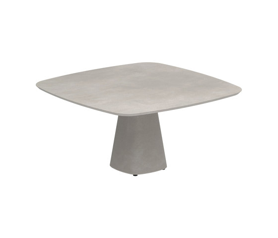 Conix table 150x150cm concrete | Tables de repas | Royal Botania