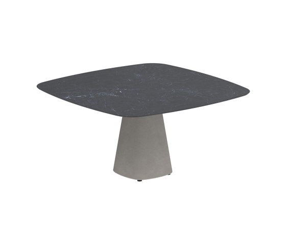 Conix table 150x150cm concrete | Tables de repas | Royal Botania