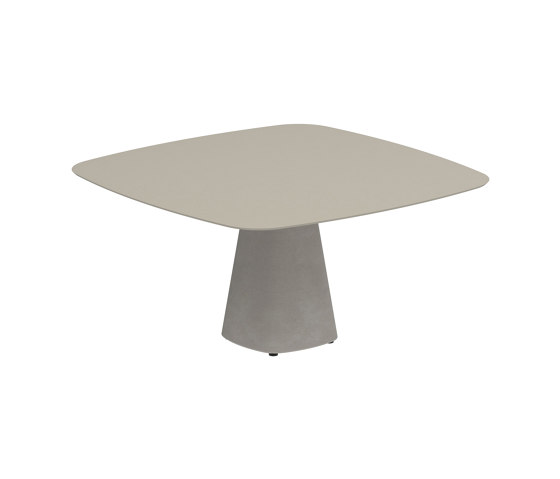 Conix table 150x150cm concrete | Tavoli pranzo | Royal Botania