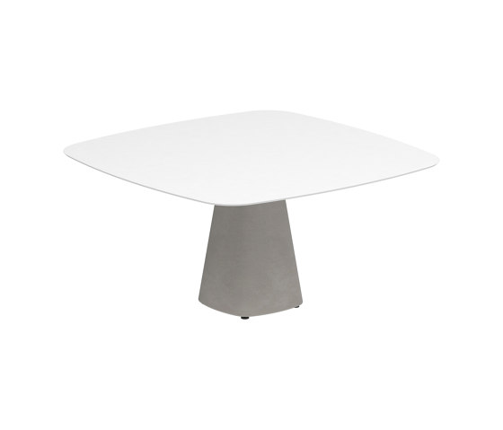 Conix table 150x150cm concrete | Tables de repas | Royal Botania