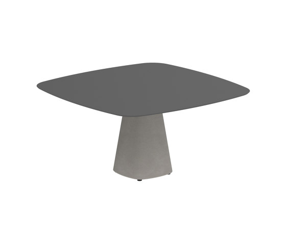 Conix table 150x150cm concrete | Dining tables | Royal Botania