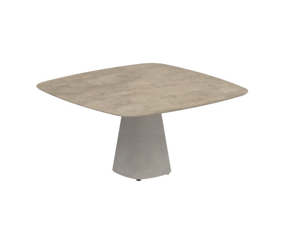 Conix table 150x150cm concrete | Tavoli pranzo | Royal Botania