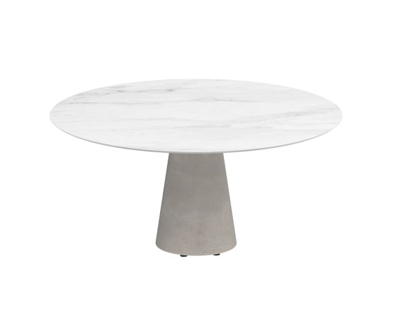 Conix table 160cm round concrete | Dining tables | Royal Botania