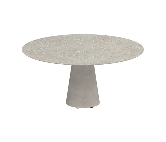 Conix table 160cm round concrete | Dining tables | Royal Botania