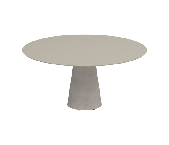 Conix table 160cm round concrete | Tavoli pranzo | Royal Botania