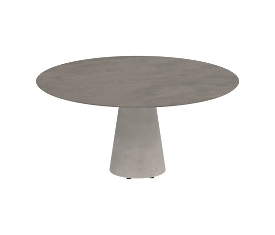 Conix table 160cm round concrete | Tavoli pranzo | Royal Botania