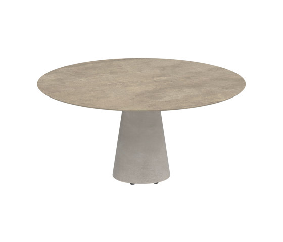 Conix table 160cm round concrete | Tavoli pranzo | Royal Botania