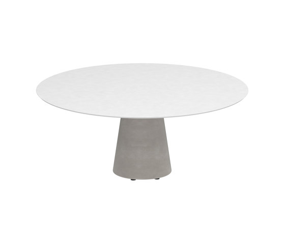 Conix table 160cm round low dining | Mesas comedor | Royal Botania