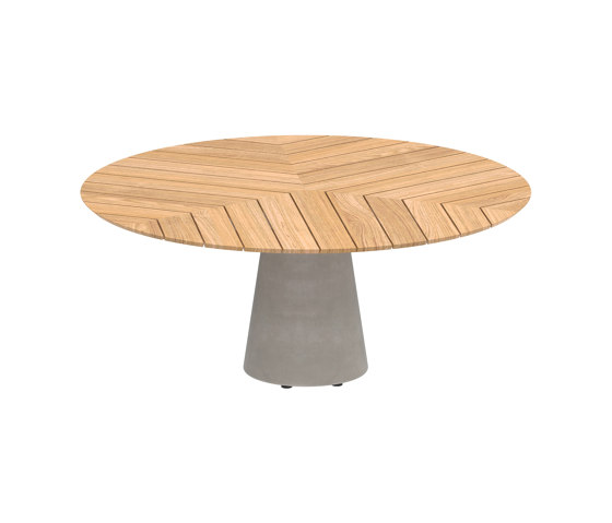 Conix table 160cm ronde low dining | Tables de repas | Royal Botania