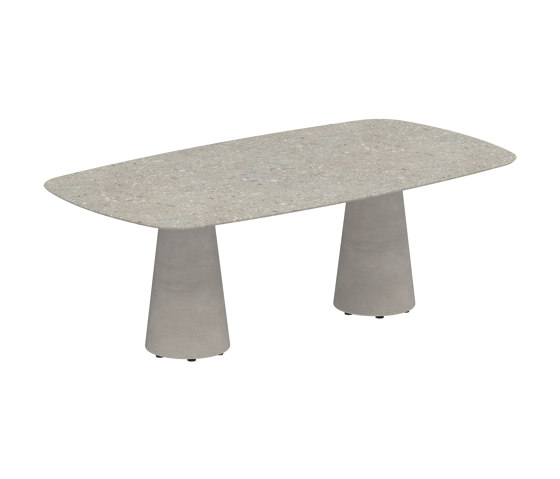 Conix table 220x120cm concrete | Tavoli pranzo | Royal Botania