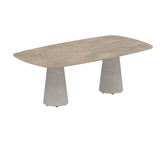 Conix table 220x120cm concrete | Mesas comedor | Royal Botania